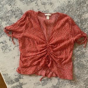 H&M floral crop top